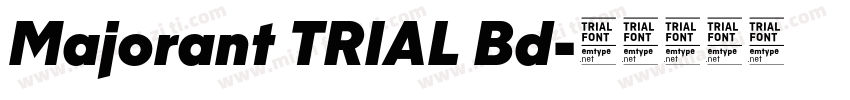 Majorant TRIAL Bd字体转换
